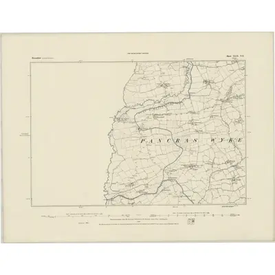 1884 Map of Devonshire XLIX.NE