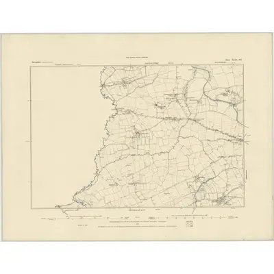 1883 Map of Devonshire XLIX.SE, 1884 Print
