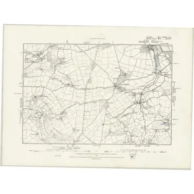 1887 Map of Devonshire XLVIII.NW, 1889 Print