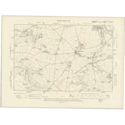 1903 Map of Devonshire XLVIII.NW, 1906 Print