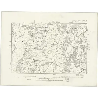 1887 Map of Devonshire XLVIII.SE, 1889 Print