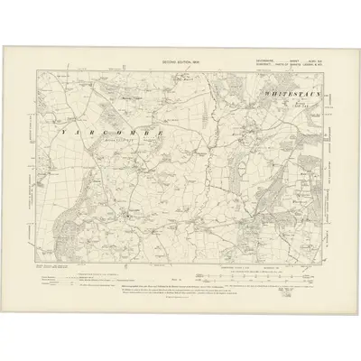 1903 Map of Devonshire XLVIII.SE, 1906 Print