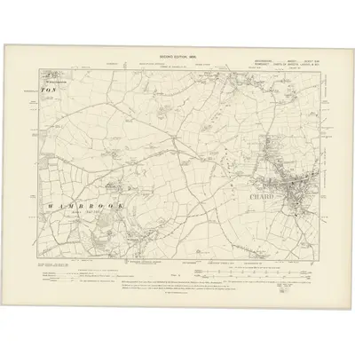1903 Map of Devonshire XLVIIIa.SW, 1906 Print