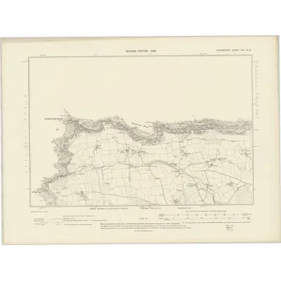 1904 Map of Devonshire XVII.NW, 1906 Print