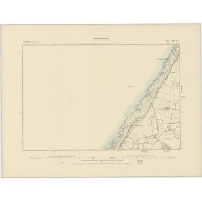 1884 Map of Devonshire XVIII.NE, 1885 Print