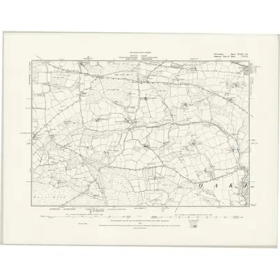 1887 Map of Devonshire XXIII.SE, 1889 Print