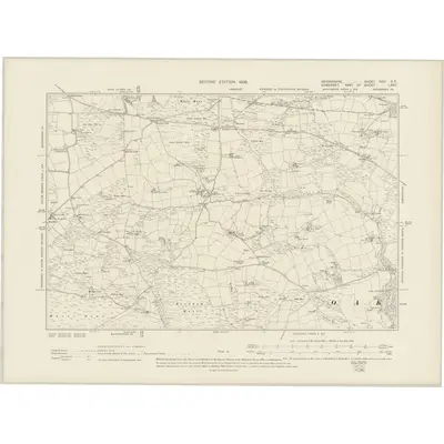 1903 Map of Devonshire XXIII.SE, 1906 Print