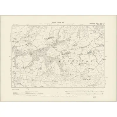 1903 Map of Devonshire XXIII.SW, 1905 Print