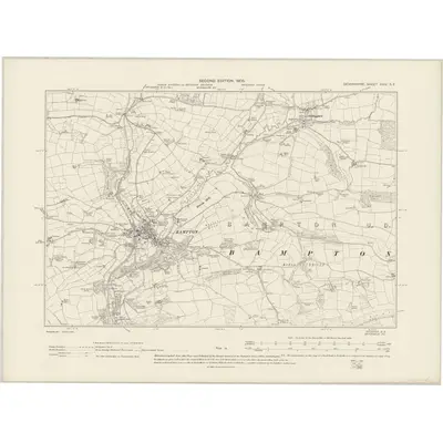 1903 Map of Devonshire XXIV.SE, 1905 Print