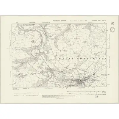 1938 Map of Devonshire XXIX.NE, 1943 Print
