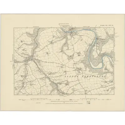 1886 Map of Devonshire XXIX.SE