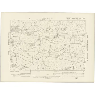1903 Map of Devonshire XXV.SW, 1906 Print