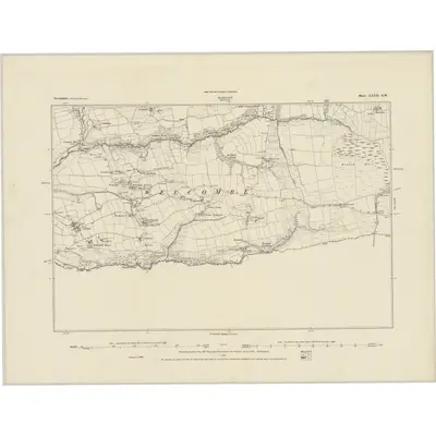 1884 Map of Devonshire XXVII.SW