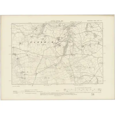 1904 Map of Devonshire XXVIII.NE, 1905 Print