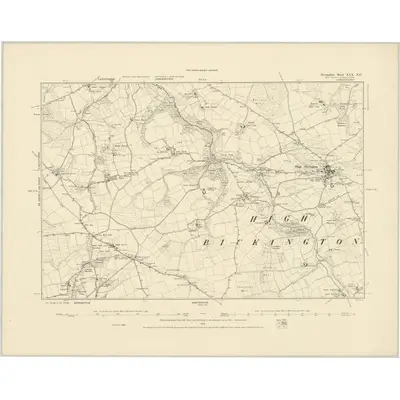 1886 Map of Devonshire XXX.NE