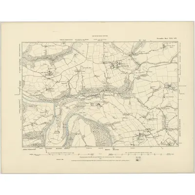 1886 Map of Devonshire XXX.SW
