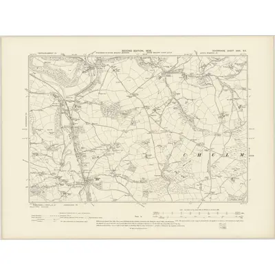 1903 Map of Devonshire XXXI.SE, 1906 Print