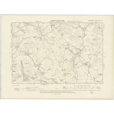 1903 Map of Devonshire XXXII.SE, 1906 Print