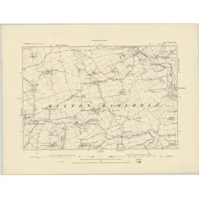 1884 Map of Devonshire XXXIX.SE
