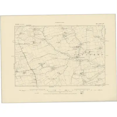 1884 Map of Devonshire XXXIX.SW