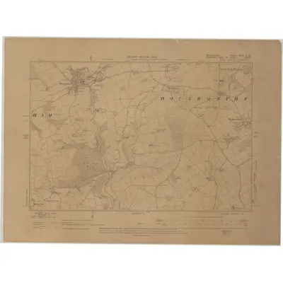 1903 Map of Devonshire XXXV.NW, 1905 Print