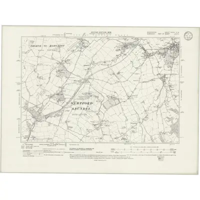 1903 Map of Devonshire XXXVI.NW, 1933 Print