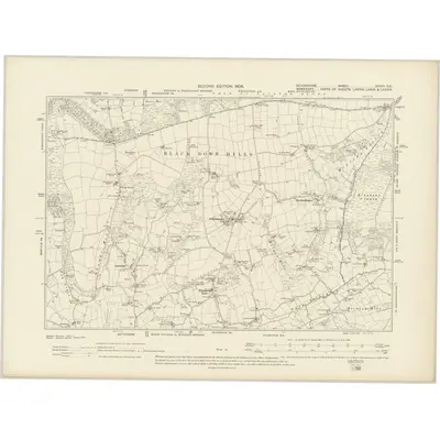 1903 Map of Devonshire XXXVI.SE, 1906 Print