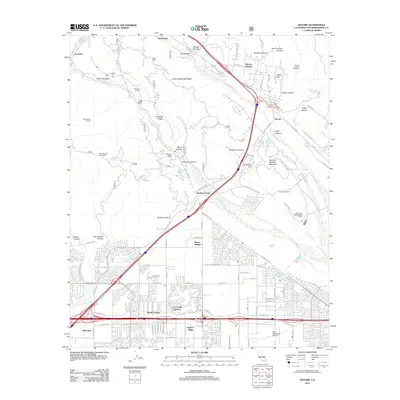 2012 Map of Devore, 2012 Print