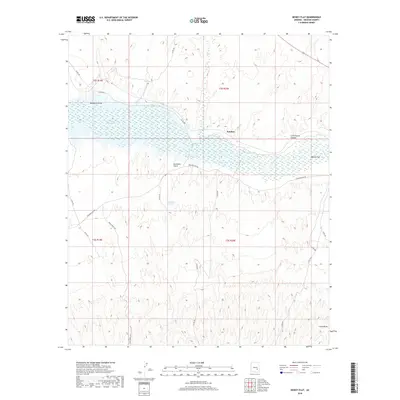 2018 Map of Dewey Flat, 2018 Print
