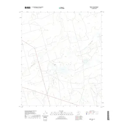 2019 Map of Dewey Lake, 2019 Print