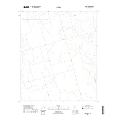 2019 Map of Dewey Lake SE, 2019 Print