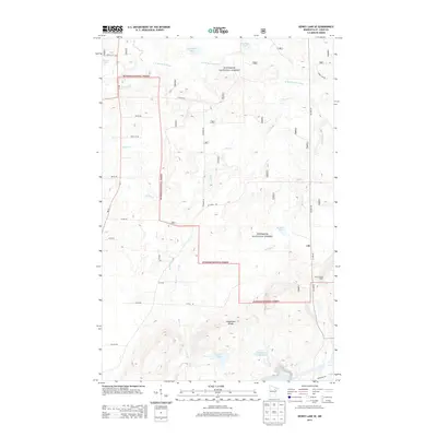 2013 Map of Dewey Lake SE, 2013 Print
