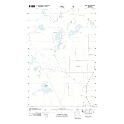 2011 Map of Dewey Lake, 2011 Print