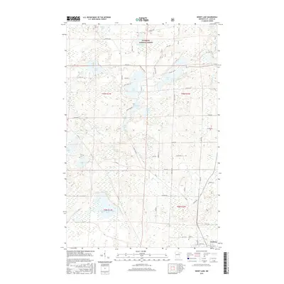 2016 Map of Dewey Lake, 2016 Print