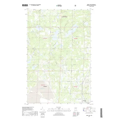2019 Map of Dewey Lake, 2019 Print