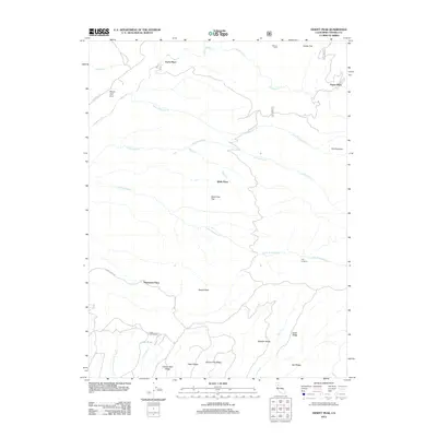 2012 Map of Dewitt Peak, 2012 Print