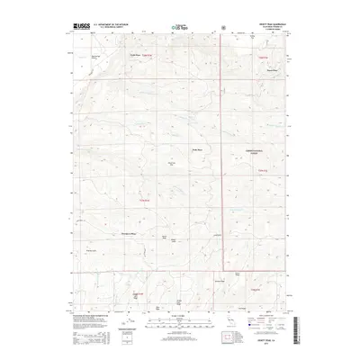 2015 Map of Dewitt Peak, 2015 Print