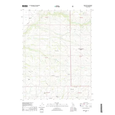2018 Map of Dewitt Peak, 2018 Print