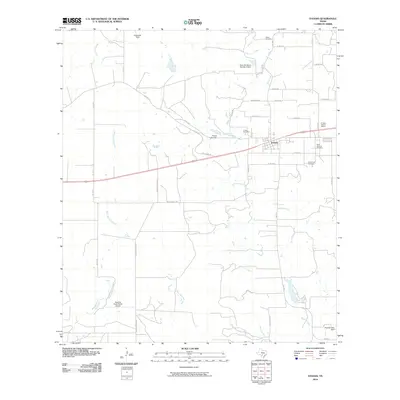2010 Map of D'Hanis, 2010 Print