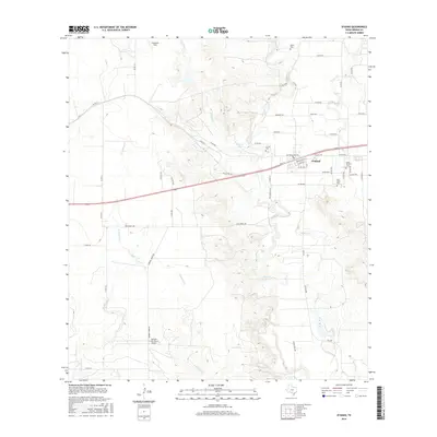 2016 Map of D'Hanis, 2016 Print
