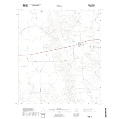 2019 Map of D'Hanis, 2019 Print