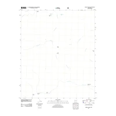 2011 Map of Diablo Range, 2011 Print