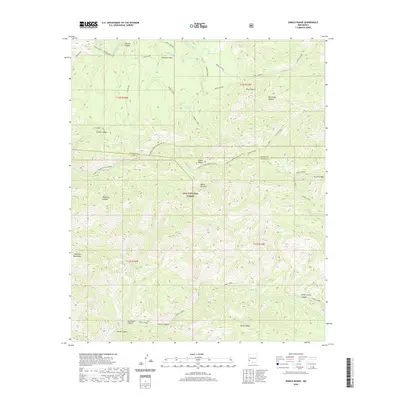 2020 Map of Diablo Range, 2020 Print