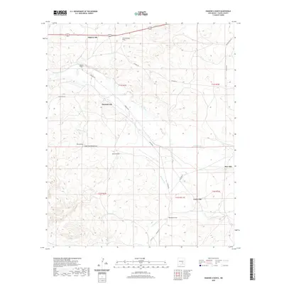 2020 Map of Diamond A Ranch, 2020 Print