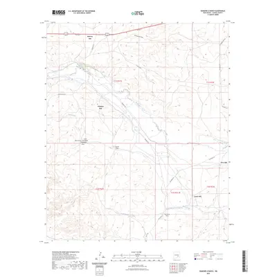 2023 Map of Diamond A Ranch, 2023 Print
