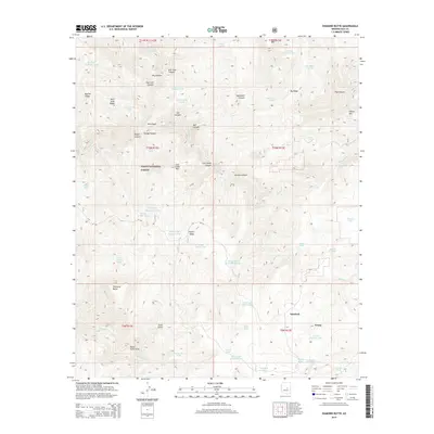 2014 Map of Diamond Butte, 2014 Print