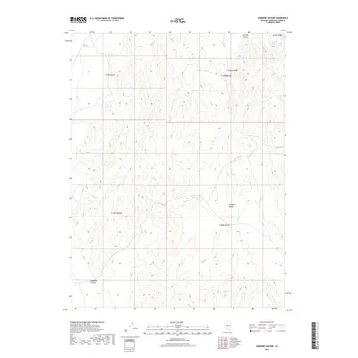 2018 Map of Diamond Canyon, 2018 Print