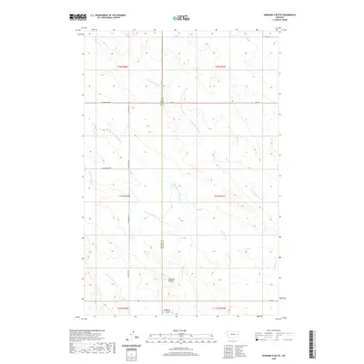 2020 Map of Diamond G Butte, 2020 Print