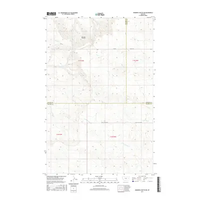 2017 Map of Diamond G Butte NW, 2017 Print