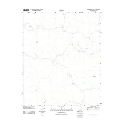 2011 Map of Diamond Joe Peak, 2011 Print